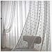 Set Di 2 Tende Trasparenti Con Pompon A Pois - Pannelli Per Finestre In Voile Con Anelli Grey M - Foto miniatura 2