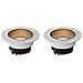 2-pack Faretto Led Da Incasso - Bianco & Nero, 10w, Foro 75mm, 4000k - Foto miniatura 1