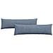 Cuscini da Divano 2 pcs Blu 145 x 40 cm Tessuto in Cords - Foto miniatura 1
