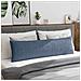Cuscini da Divano 2 pcs Blu 145 x 40 cm Tessuto in Cords - Foto miniatura 4