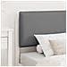 Letto con Testiera Rivestita Grigio chiaro 75 x 190 cm - Foto miniatura 3