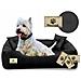 145x115 cm PRESTIGE Letto per cani impermeabile nero - Foto miniatura 6