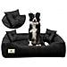 145x115 cm PRESTIGE Letto per cani impermeabile nero - Foto miniatura 7