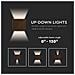 Lampada LED da Muro Quadrata Doppio LED COB 11W 140LM /W Colore Corten Satinato Fascio Luminoso Regolabile 3000K IP65, colore Corten - Foto miniatura 2