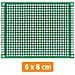 Piastra Prototipale Universale Doppia Faccia 60 X 80 Mm - Fori Metallizzati 2,54 Mm | Montaggio Tht | Progetti Elettronici - Foto miniatura 4
