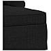 Chaise Longe con Gonna con cuscino 3 pcs Nero Tessuto - Foto miniatura 7