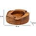 Ciotola Svuotatasche Erusi Plus In Teak Riciclato Ø 21x6 Cm — Pezzo Unico - Foto miniatura 7