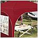Tenda per feste a pop-up 290 x 290 x 245 cm Borgogna - Foto miniatura 4