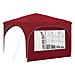 Tenda per feste a pop-up 290 x 290 x 245 cm Borgogna - Foto miniatura 8