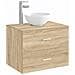 Lavabo da bagno Cromato 32 x 32 x 13 cm Metallo - Foto miniatura 2