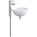 Lavabo da bagno Cromato 32 x 32 x 13 cm Metallo - Foto miniatura 1