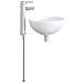 Lavabo da bagno Cromato 32 x 32 x 13 cm Metallo - Foto miniatura 4