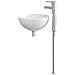 Lavabo da bagno Cromato 32 x 32 x 13 cm Metallo - Foto miniatura 5