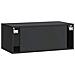 Mobile Porta TV da Muro Nero 78,5 x 41 x 30 cm - Foto miniatura 6