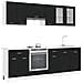 Unità Cucina Lyon 8 pcs Rovere Nero Legno multistrato - Foto miniatura 3