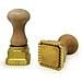 Stampo quadrato a stella per ravioli 45x 45 ottone e legno - Foto miniatura 2