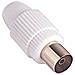 Presa Tv Coassiale Diritta Connettore Femmina Bianco conf. 10 pz - Foto miniatura 2