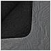Copriletto Double-face Trapuntato 230x260 Cm Grigio E Nero - Foto miniatura 4