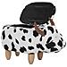 Pouf In Tessuto Bianco / nero Cow - Foto miniatura 20