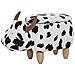 Pouf In Tessuto Bianco / nero Cow - Foto miniatura 14