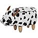 Pouf In Tessuto Bianco / nero Cow - Foto miniatura 11