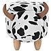 Pouf In Tessuto Bianco / nero Cow - Foto miniatura 27