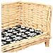 Cesta Per Cani Con Cuscino 50x33x35 Cm Salice Naturale - Foto miniatura 4