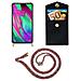Cadorabo Catena Di Telefoni Cellulari Compatibile Con Samsung Galaxy A40 In Colorful Parrot - Coperchio Protettivo In Silicone Con Anelli D'oro, Cinturino In Corda E Custodia Staccabile - Foto miniatura 9