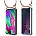 Cadorabo Catena Di Telefoni Cellulari Compatibile Con Samsung Galaxy A40 In Colorful Parrot - Coperchio Protettivo In Silicone Con Anelli D'oro, Cinturino In Corda E Custodia Staccabile - Foto miniatura 10