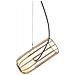 Pendente A Sospensione Moderno Dorato 1 Luce Con Oro, Paralume Bianco, G9 - Foto miniatura 1