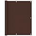 Paravento da Balcone Marrone 120x600 cm in Tessuto Oxford - Foto miniatura 1