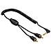 0.75m 2 x RCA - 3.5mm m / m 0.75m 2 x RCA 3.5mm Nero cavo audio - Foto miniatura 1