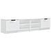 Mobili Porta Tv 2 Pz Bianchi 80x35x36,5 Cm In Legno Multistrato - Foto miniatura 1