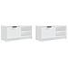 Mobili Porta Tv 2 Pz Bianchi 80x35x36,5 Cm In Legno Multistrato - Foto miniatura 3