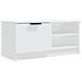 Mobili Porta Tv 2 Pz Bianchi 80x35x36,5 Cm In Legno Multistrato - Foto miniatura 5