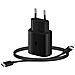 Caricabatterie Fast Charging (15W) con Cavo da USB Type-C a USB Type-C Colore Nero - Foto miniatura 2