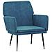 Poltrona Blu 62x79x79 Cm Velluto - Foto miniatura 2