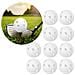 Confezione Da 10 Palline Da Golf Da Allenamento Con Fori White - Foto miniatura 1