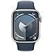 Watch Series 9 GPS + Cellular Cassa 45mm in Alluminio Argento con Cinturino Sport Blu Tempesta - S /M - Foto miniatura 1