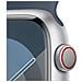 Watch Series 9 GPS + Cellular Cassa 45mm in Alluminio Argento con Cinturino Sport Blu Tempesta - S /M - Foto miniatura 3