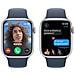 Watch Series 9 GPS + Cellular Cassa 45mm in Alluminio Argento con Cinturino Sport Blu Tempesta - S /M - Foto miniatura 4