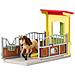 Schleich Farm World 42609 Set Da Gioco (schleich Farm World Pony Box With Iceland Pony Stallion Toy Playset, 3 To 8 Year - Foto miniatura 2