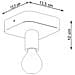 Lampada Da Soffitto Tavo 1 Sl. 1156 - Industriale Lampade Da Soffitto Grigio 10x13.5x13.5 Cm - Foto miniatura 7