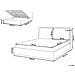 Letto Matrimoniale Contenitore Tessuto Beige Chiaro 180 X 200 Cm Bajonna - Foto miniatura 4