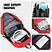 Red Zaino Da Escursionismo 40l Impermeabile Leggero Escursionismo Trekking Daypack Zaino Da Viaggio Per Uomo Donna - Foto miniatura 2