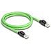 Cavo di rete RJ45 Cat. 6A maschio-maschio SF /UTP adatto per catene portacavi PUR (TPU) 1 m verde - Foto miniatura 2