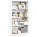 Libreria Bianca 80x24x143 Cm In Legno Multistrato - Foto miniatura 1