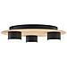 Lampada Da Soffitto Pixo In Acciaio Nero E Legno Naturale - Foto miniatura 8