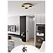 Lampada Da Soffitto Pixo In Acciaio Nero E Legno Naturale - Foto miniatura 4
