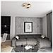 Lampada Da Soffitto Pixo In Acciaio Nero E Legno Naturale - Foto miniatura 5